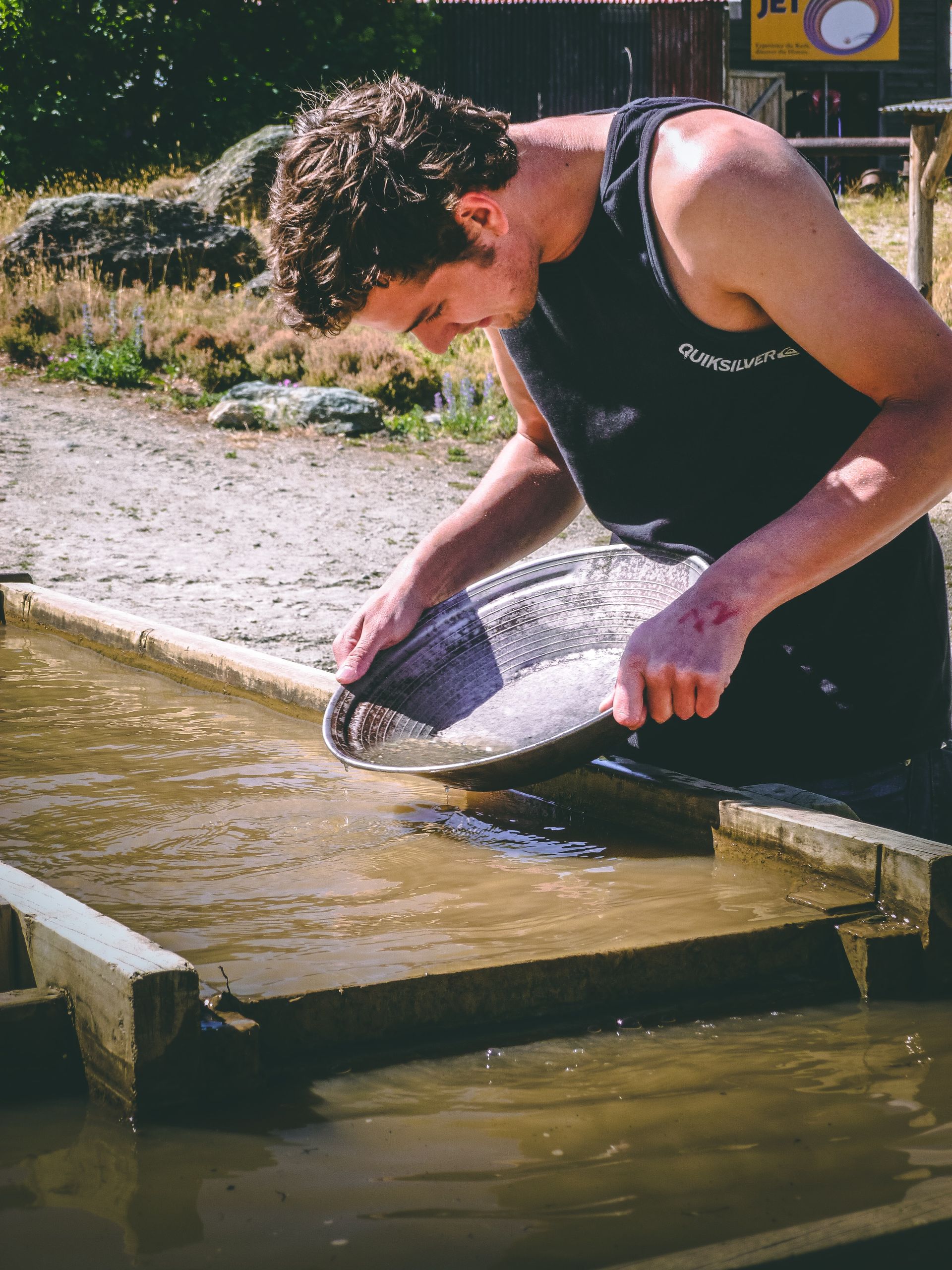 Panning for Gold in Idaho City