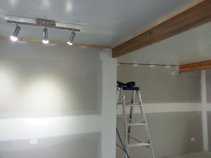 Interior work in progress