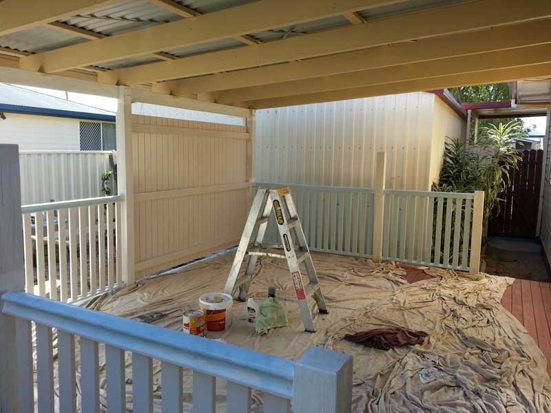 House paint work in progress