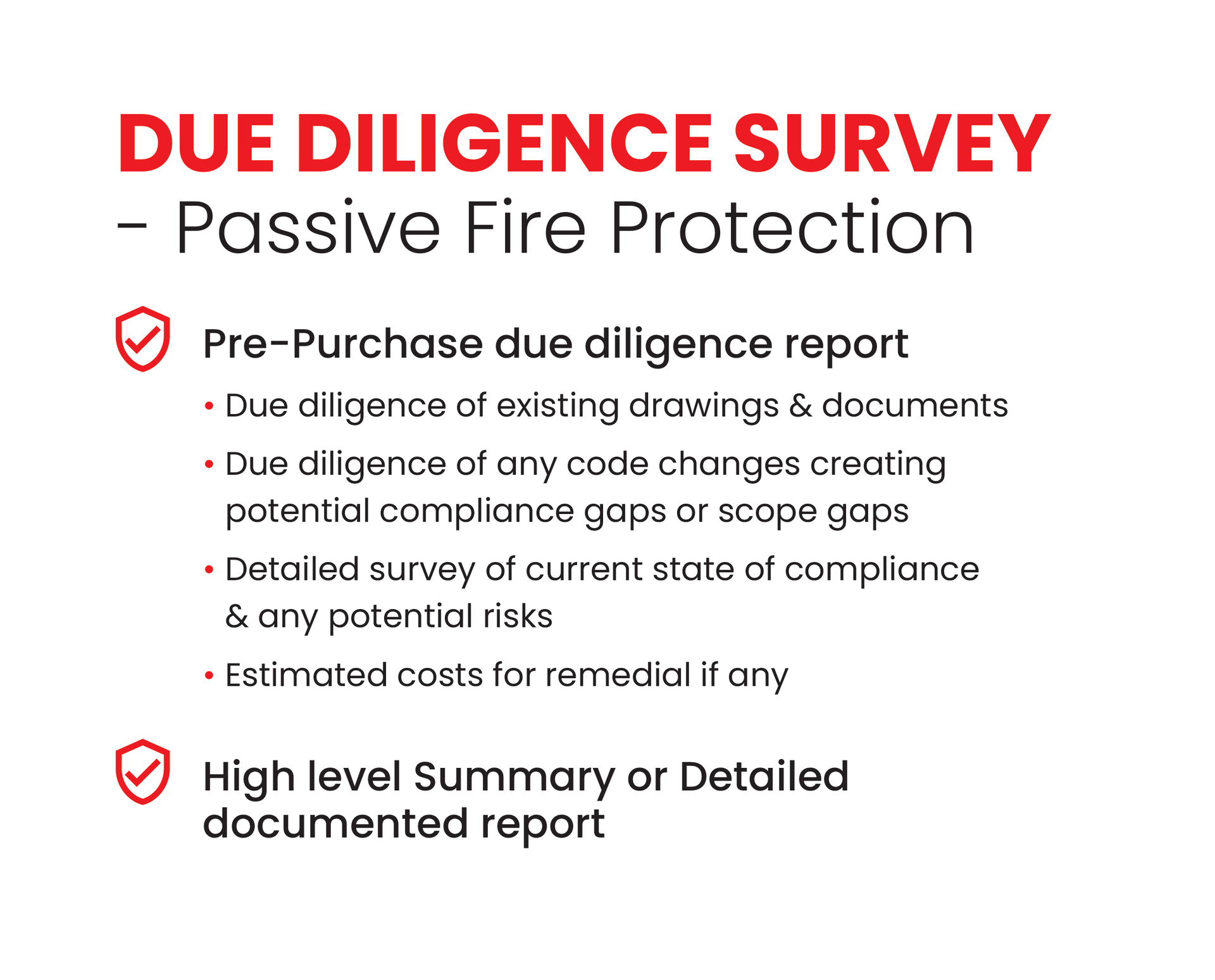 Due Diligence Passive Fire Protection