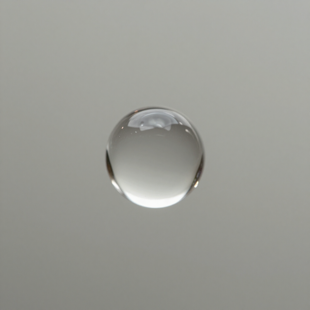 Gota de agua limpia (agua suave)