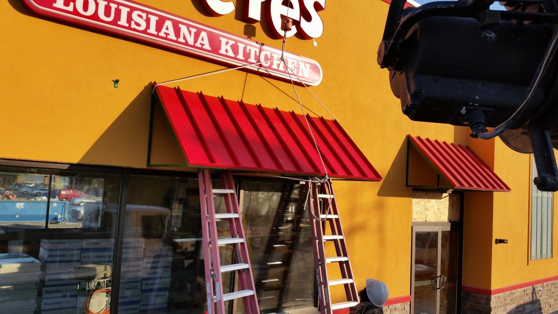 Store Awning Installation