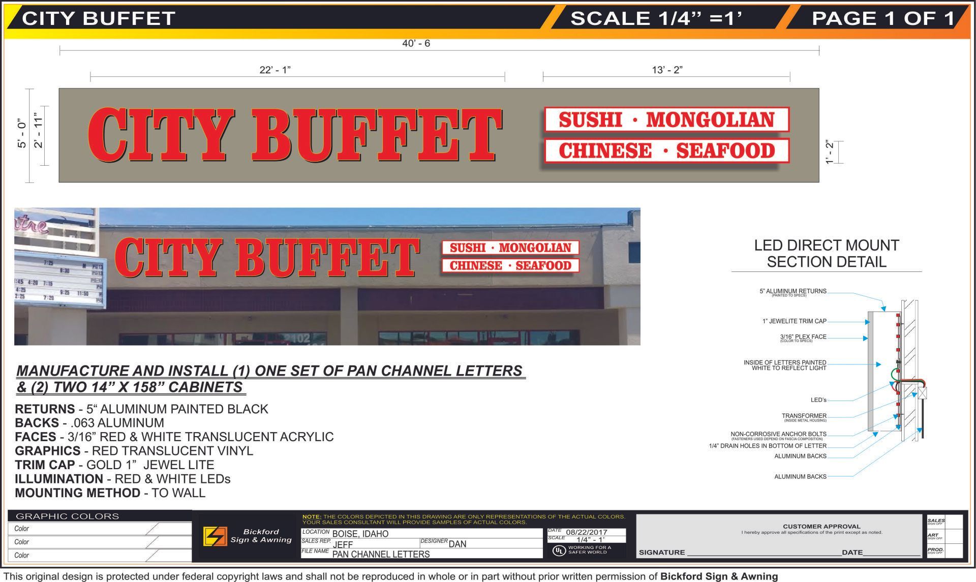 City Buffet Signage Design