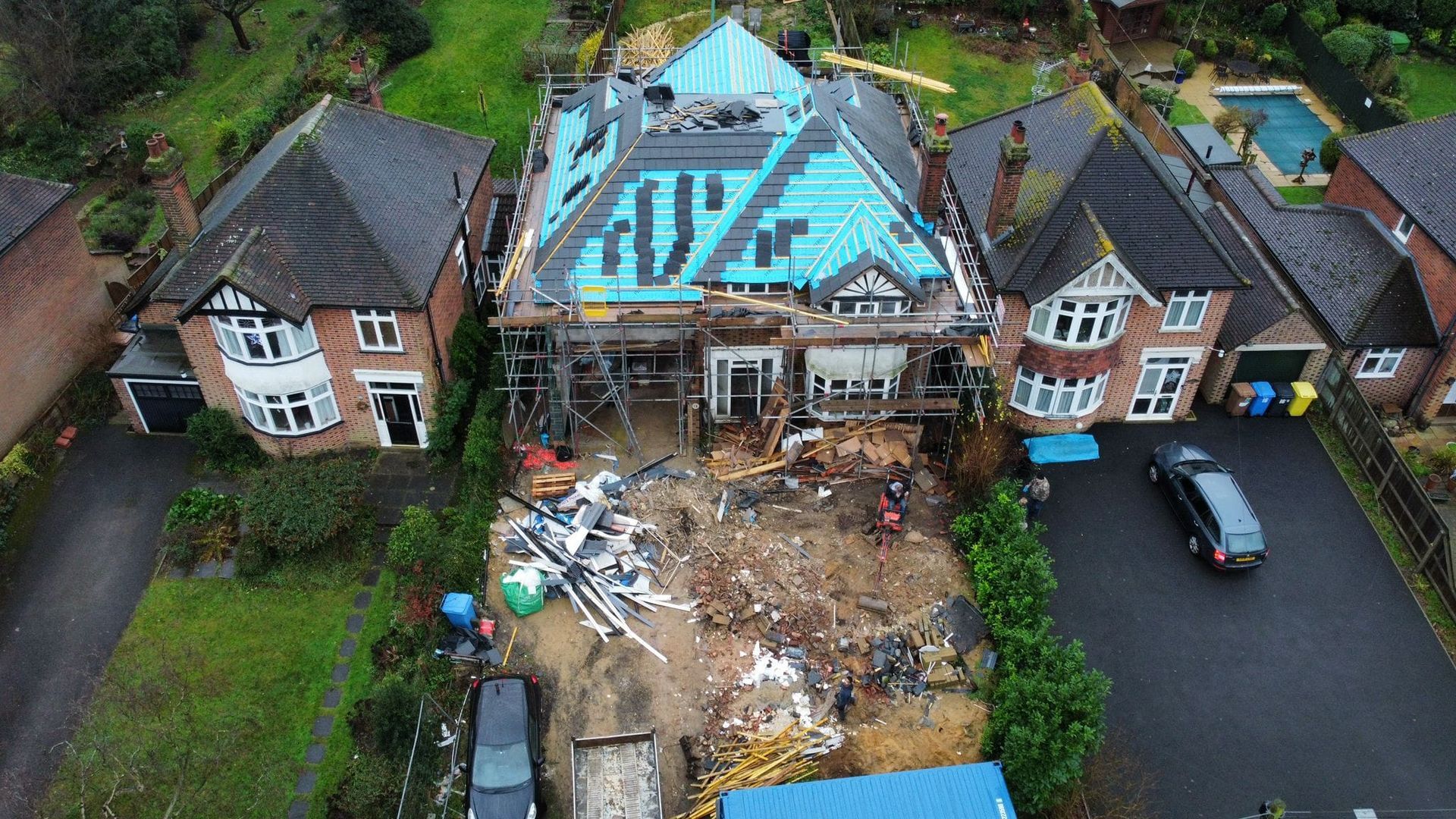 New roof built by pro build east ltd near Ipswich in Suffolk