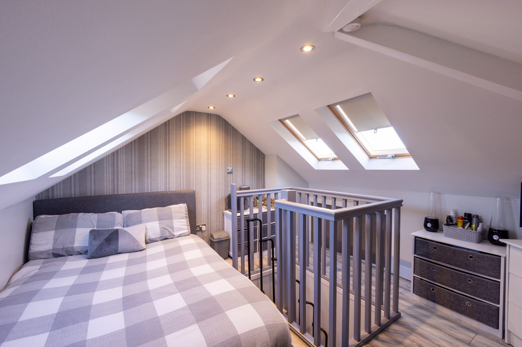 Best Suffolk loft conversion for luxury bedroom by Pro Build East Ltd with  sky lights giving natural light