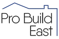 Pro Build East Ltd. Blue Logo. Local home improvement general builder in Suffolk