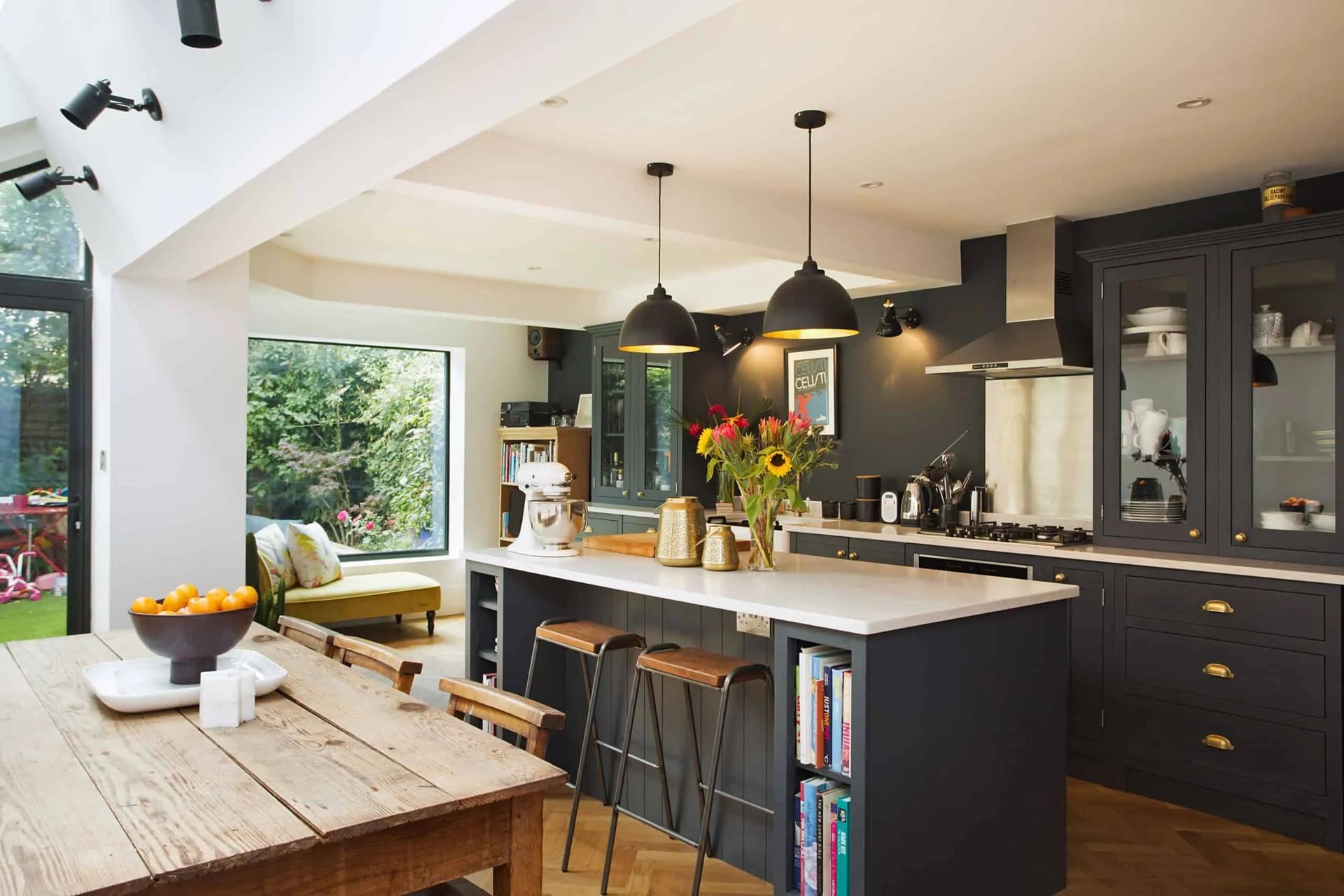 Image Showing The Best local builders near Stowmarket in Suffolk for home extensions. image of fitted kitchen & dinning room extension. Fitted kitchen remodelling extensions. Best local Builder near me. Pro Build East Ltd.