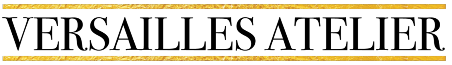 Logo for "Versailles Atelier Bridal" with gold bars