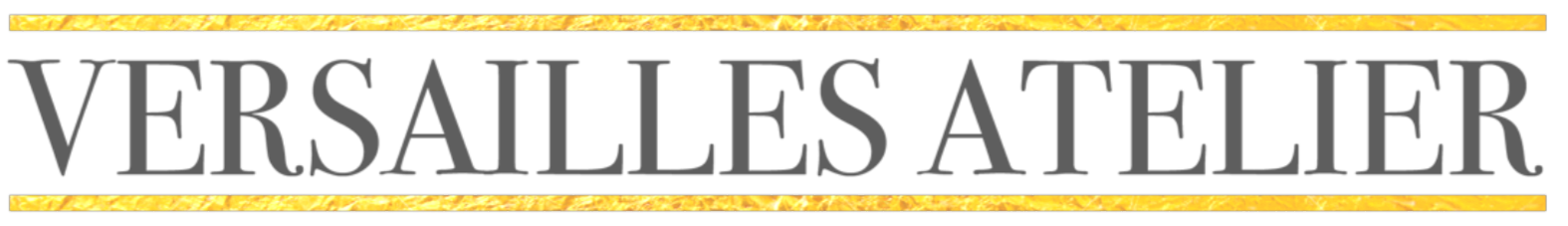 Logo for "Versailles Atelier Bridal" with gold bars