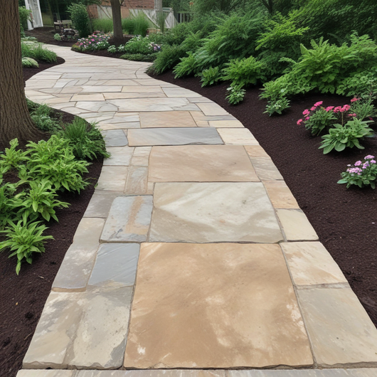 flagstone walkway