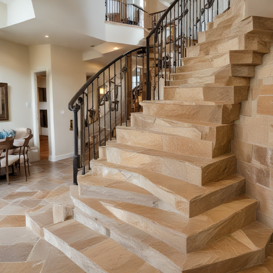 Interior Flagstone Staircase