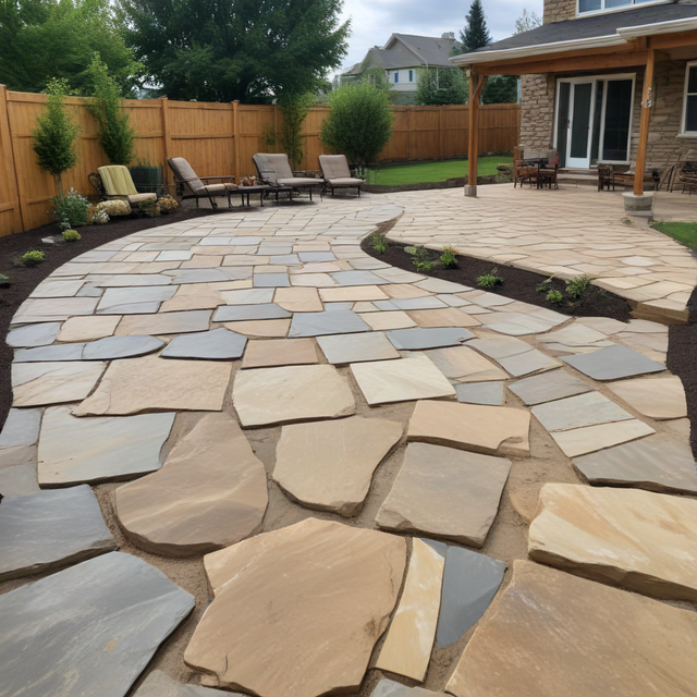 flagstone patio 