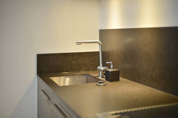 Luxury Faucet on Black Sink — Benton, LA — Sheppard’s Countertops