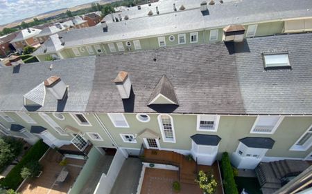 montaje de tejado de pizarra en vivienda unifamiliar en torrejon de ardoz en madrid