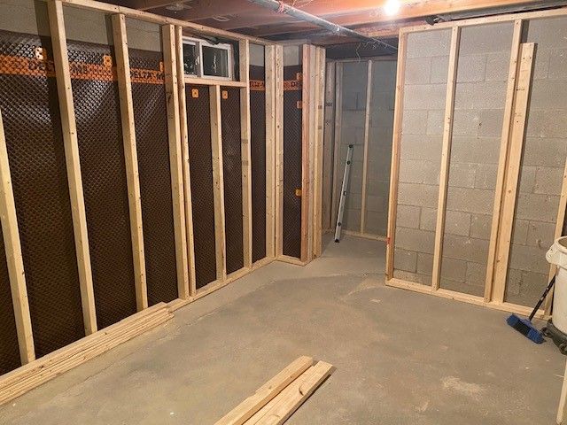 Before Room with Wooden Walls — Oldcastle, ON — Water Loc Inc