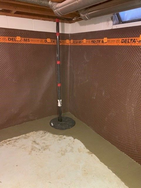 Basement with Drain — Oldcastle, ON — Water Loc Inc