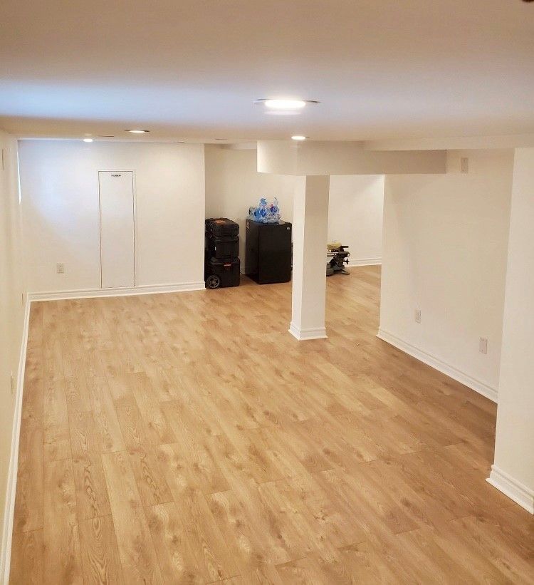 Basement with White Walls — Oldcastle, ON — Water Loc Inc
