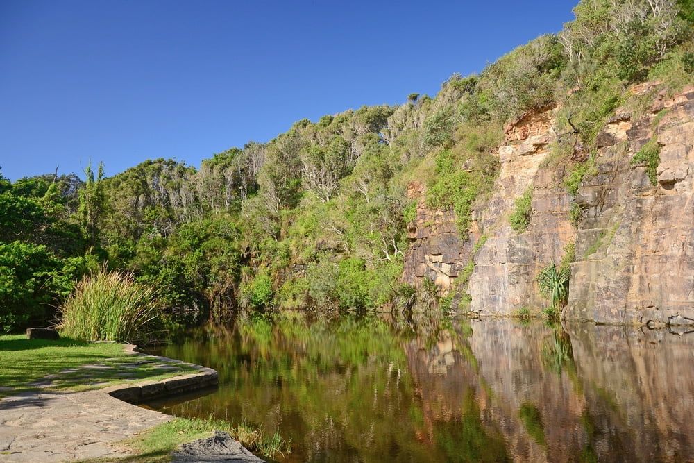 A River Surrounded by Trees and Rocks with A Cliff — Stihl Shop Grafton in Clarence Valley, NSW