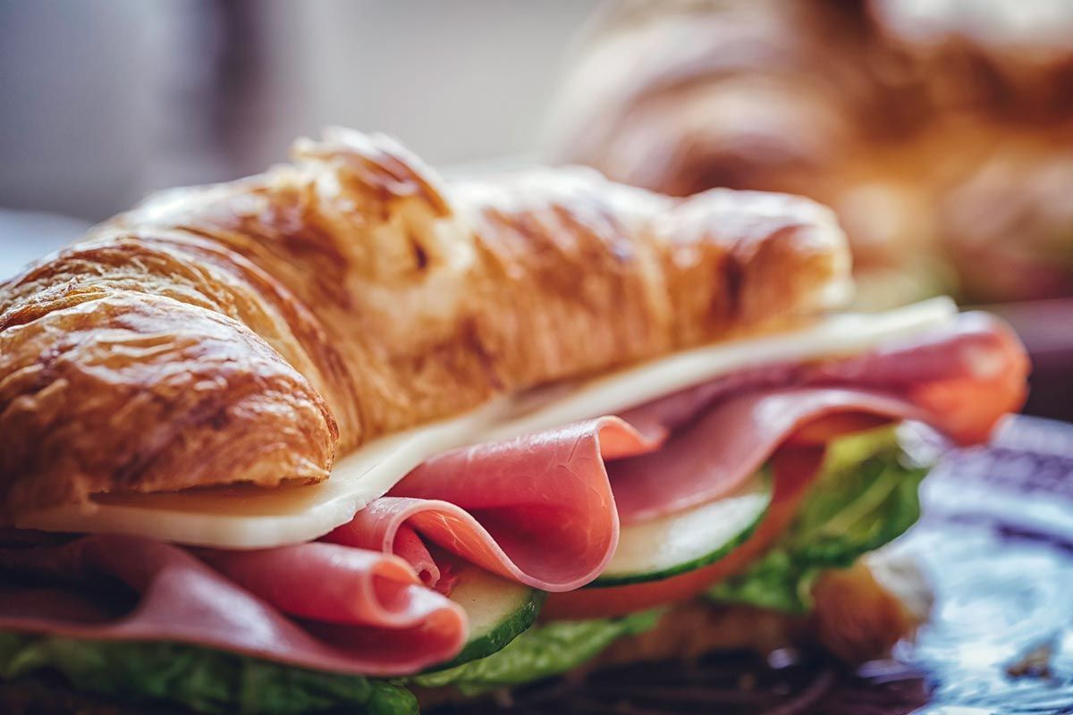 Croissant Club Sandwich With Ham And Cheese — Holladay, UT — Meier’s Catering