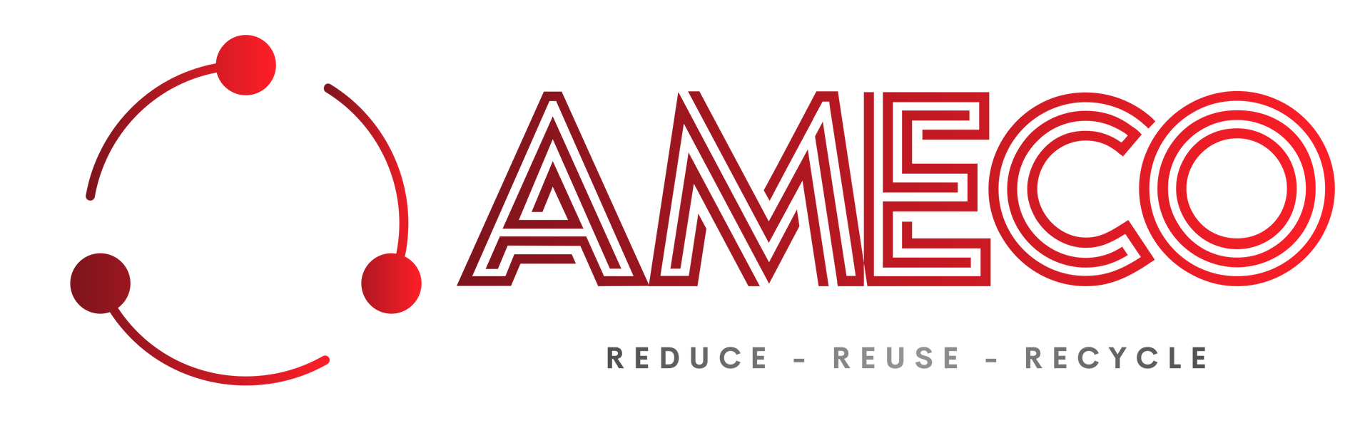 Ameco - Waste Management Services Logo Ameco Waste Management Services, UAE's Logo - with 'Reduce, Reuse,Recycle' tagline