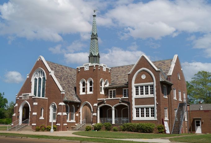 Exterior of the Presbyterian Church of Ruston, Louisiana