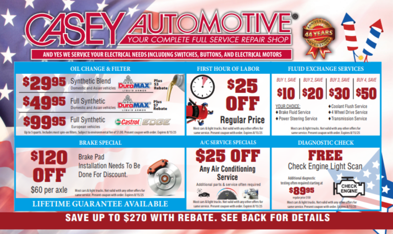 Monthly Coupon | Casey Automotive