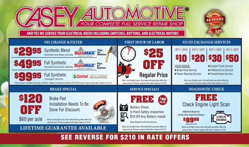 Monthly Coupon | Casey Automotive