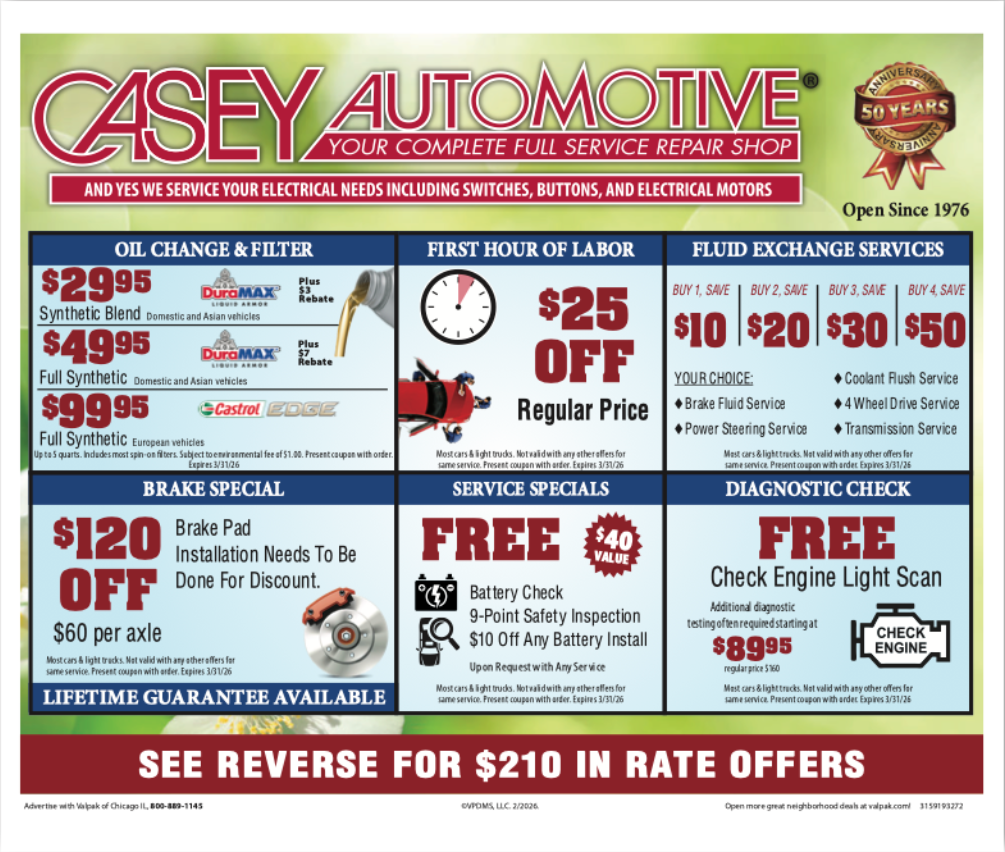 Monthly Coupon | Casey Automotive