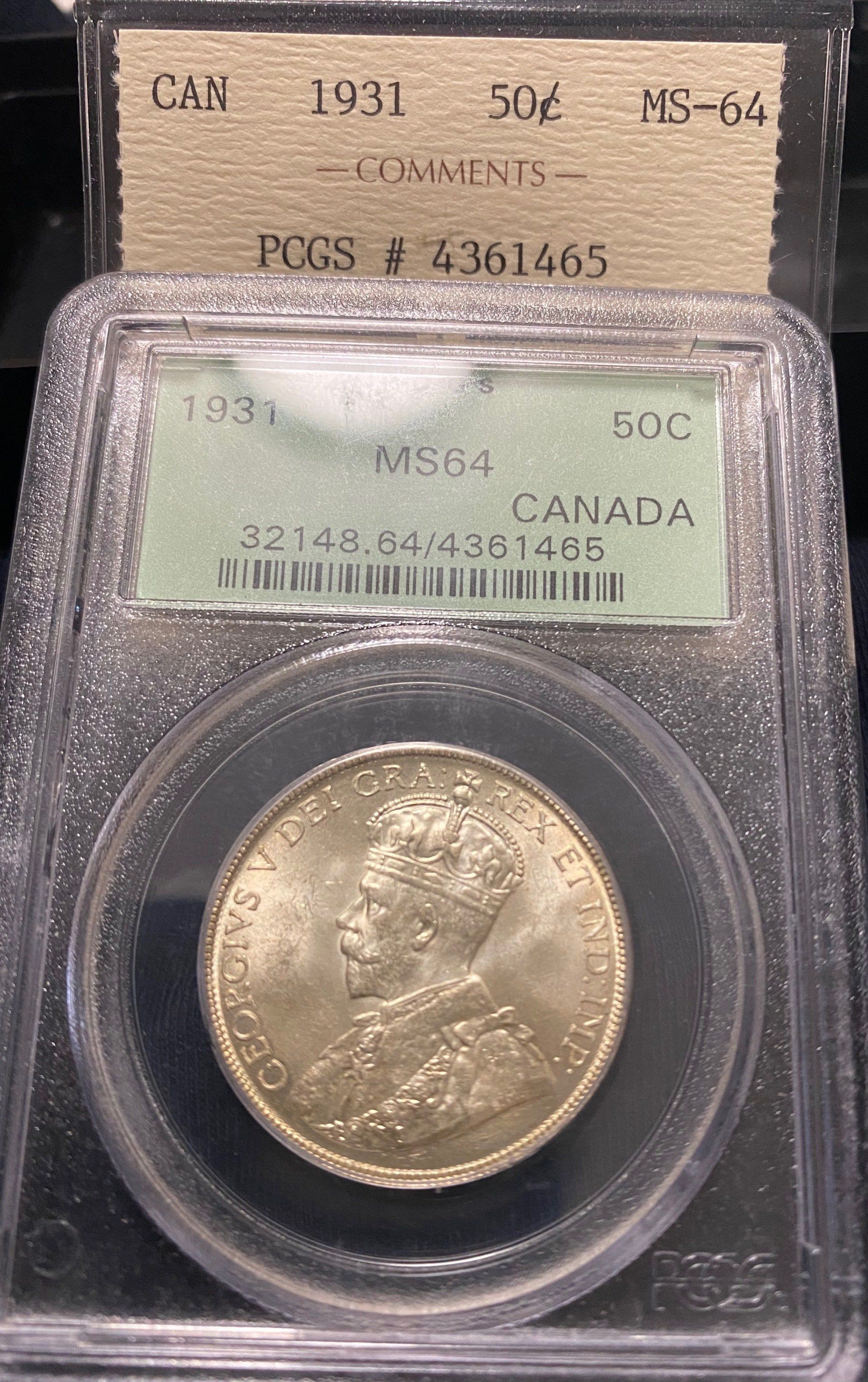 1931 Canada 50c