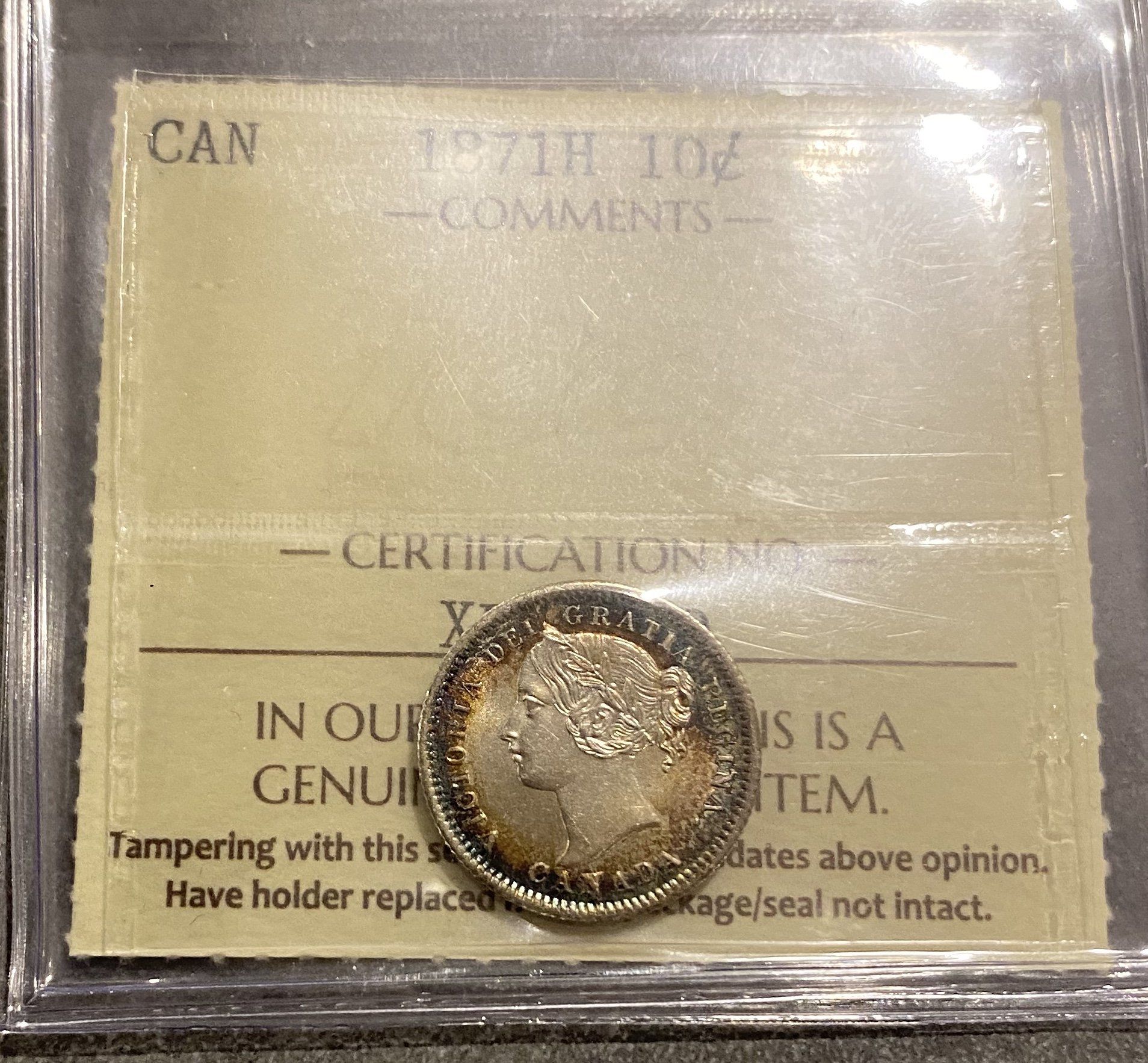 1871H Canada 10c