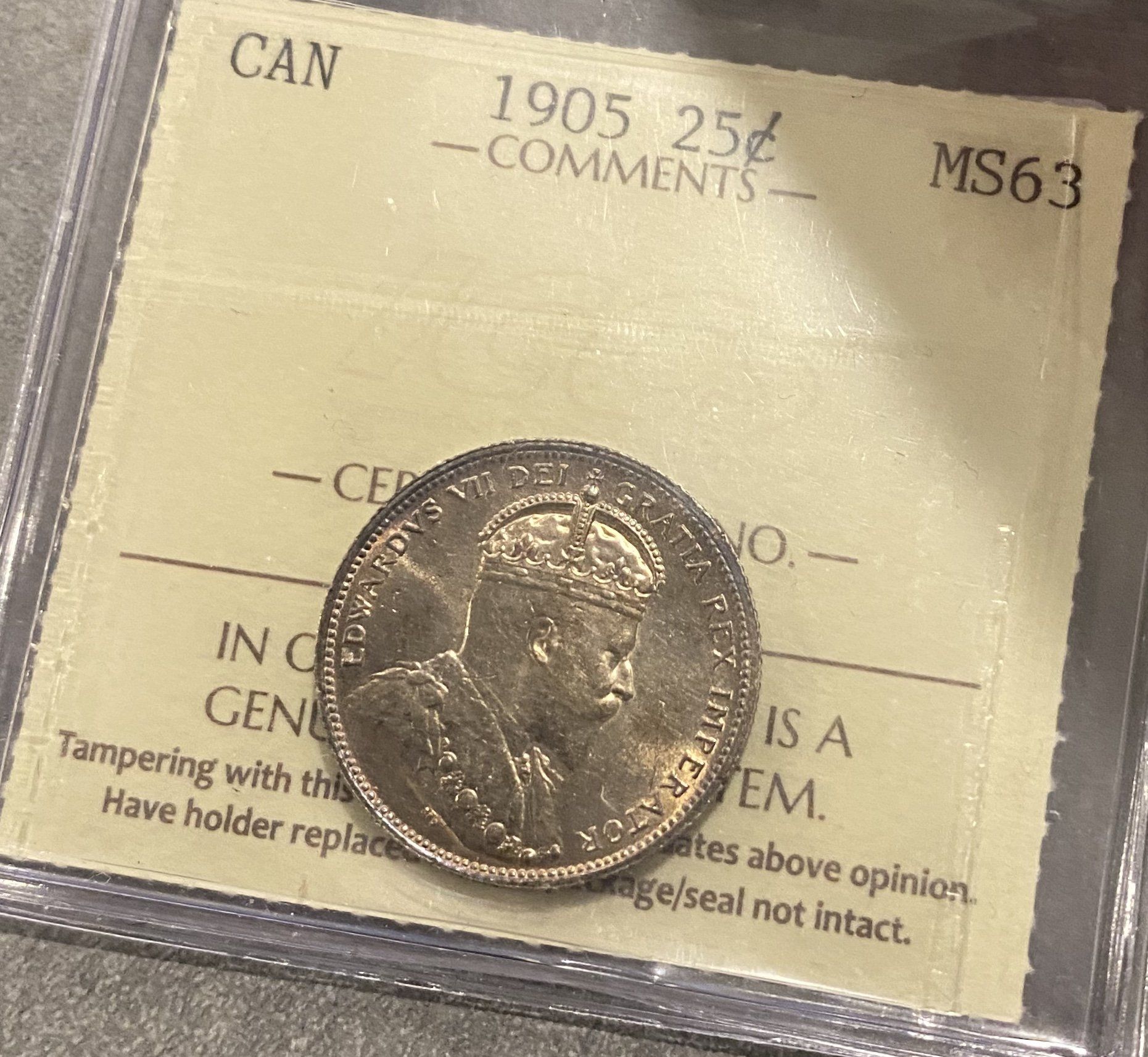 1905 Canada 25c