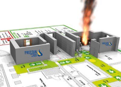 Evacuación  incendio