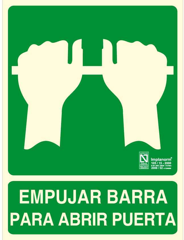Cartel Abrir Puerta