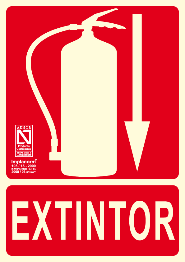 Cartel Extintor