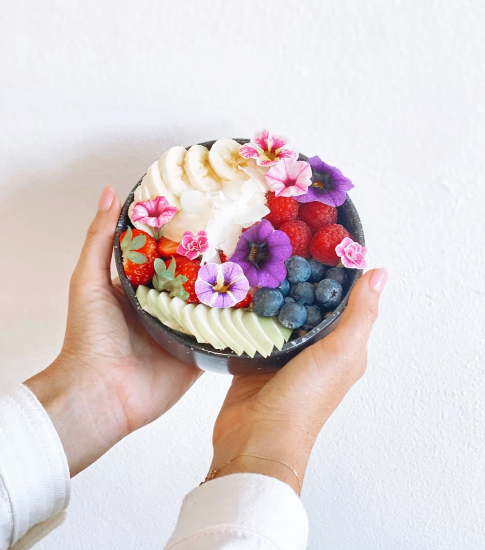 Sweet Dessert On A Black Bowl — A Nice Café in Nelson Bay