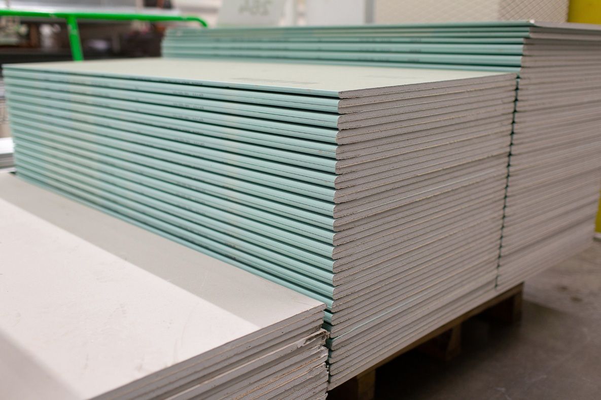 Different drywall panel types displayed for project planning
