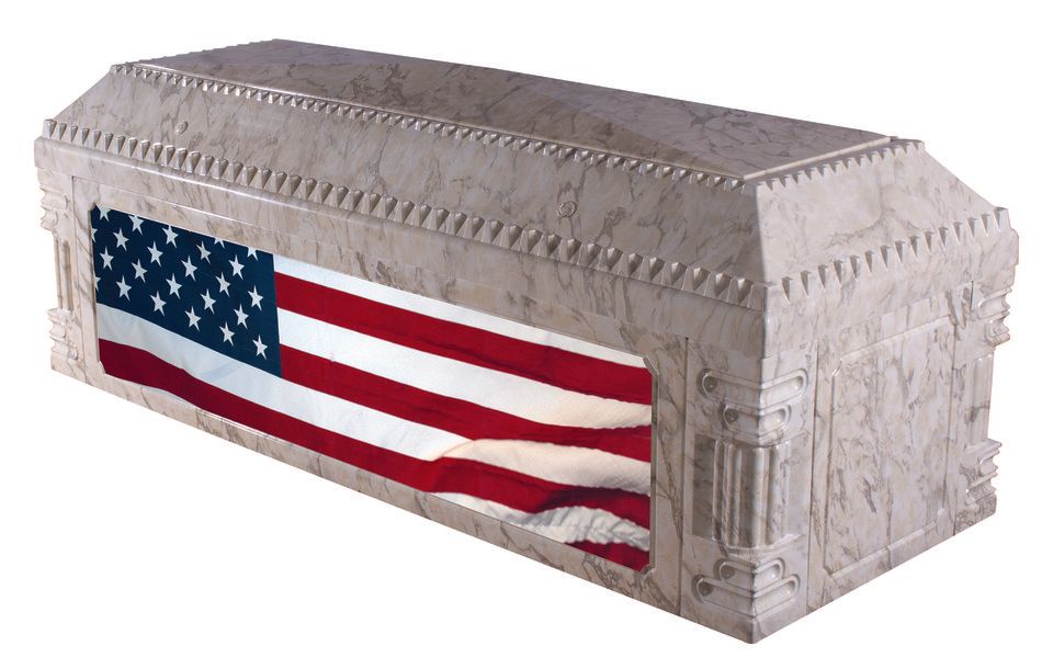 Aegean Trigard White Marble — Atlantic, IA — Roland Funeral Service