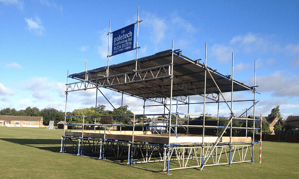 Scaffolding for staging and events in Bedfordshire
