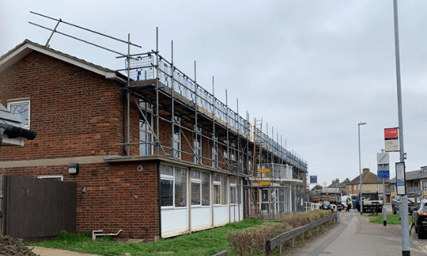 Domestic scaffolding project in Cambridge, Cambridgeshire