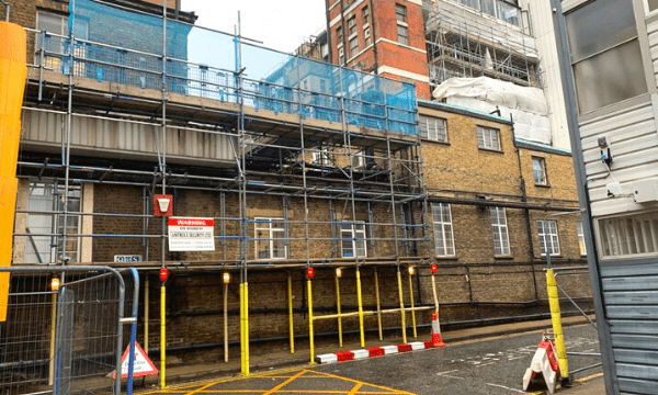 Scaffolding projects on hospitals in London