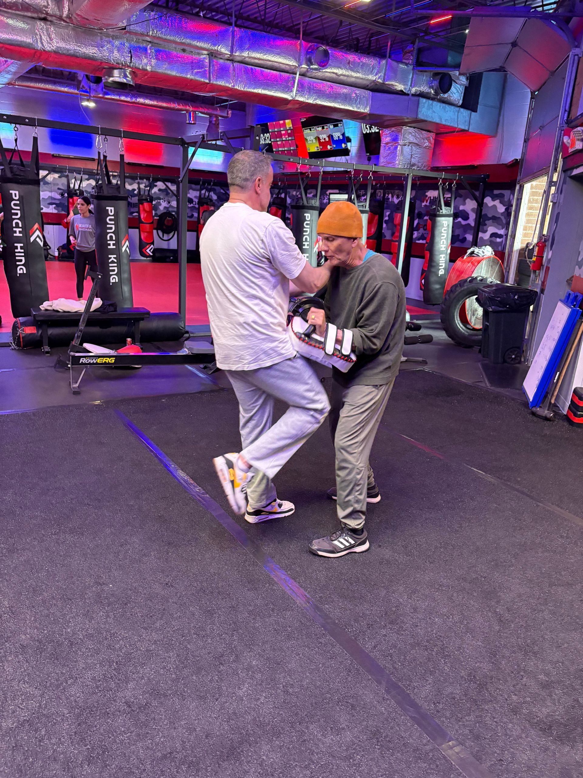Adults practicing practical self-defense drills at Storm Krav Maga in Bohemia, NY to build confidence and awareness