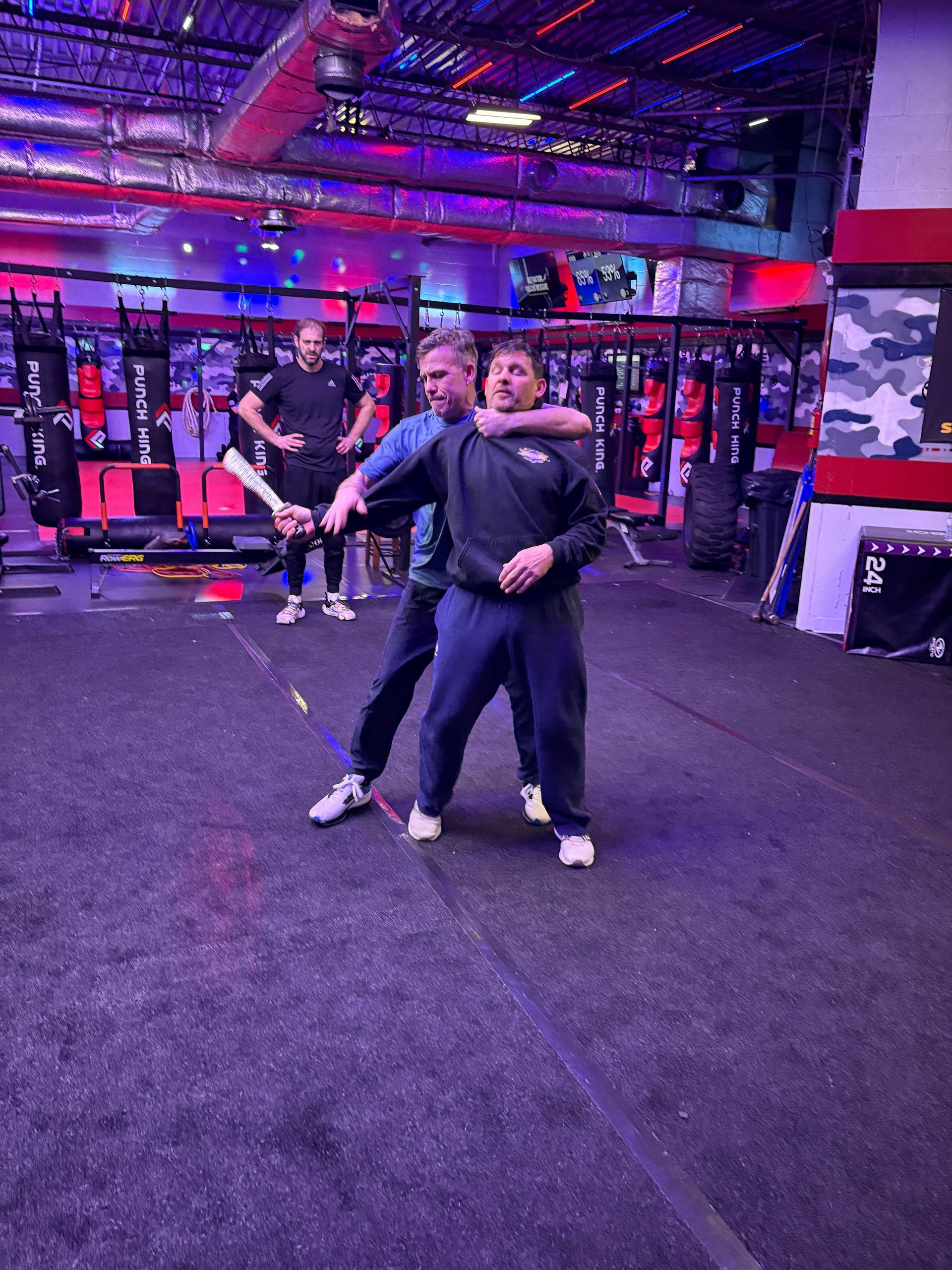 Student gaining confidence on first day of Krav Maga training at Storm Krav Maga in Bohemia NY