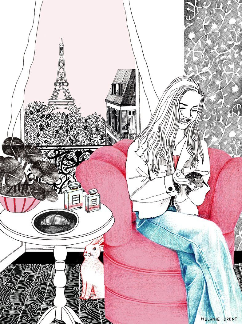 Emily in Paris, personal  illustration portrait