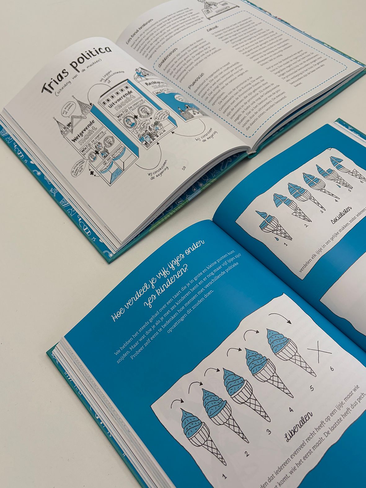 boekillustratie met Spot-UV lak