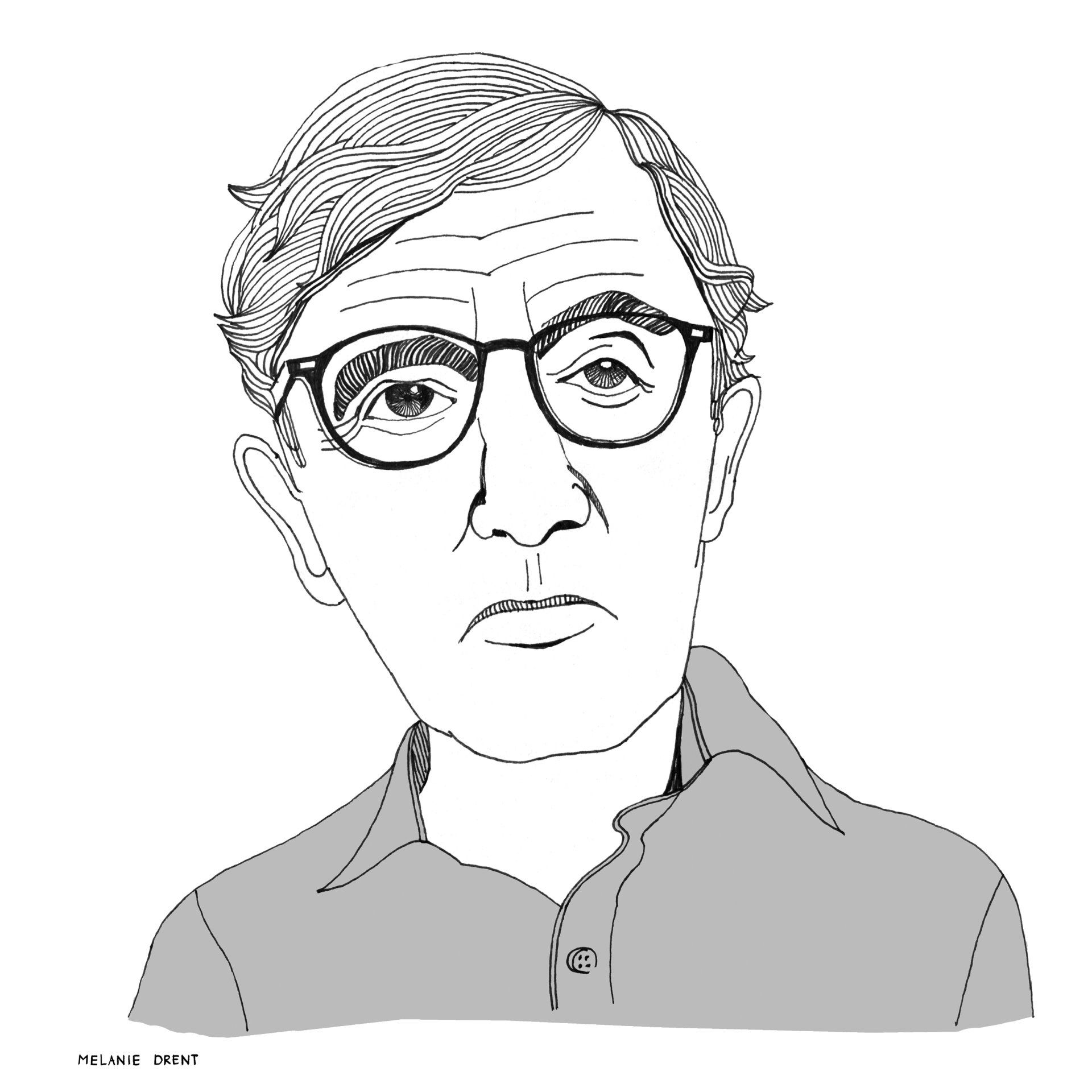 Magazine illustratie Woody Allen