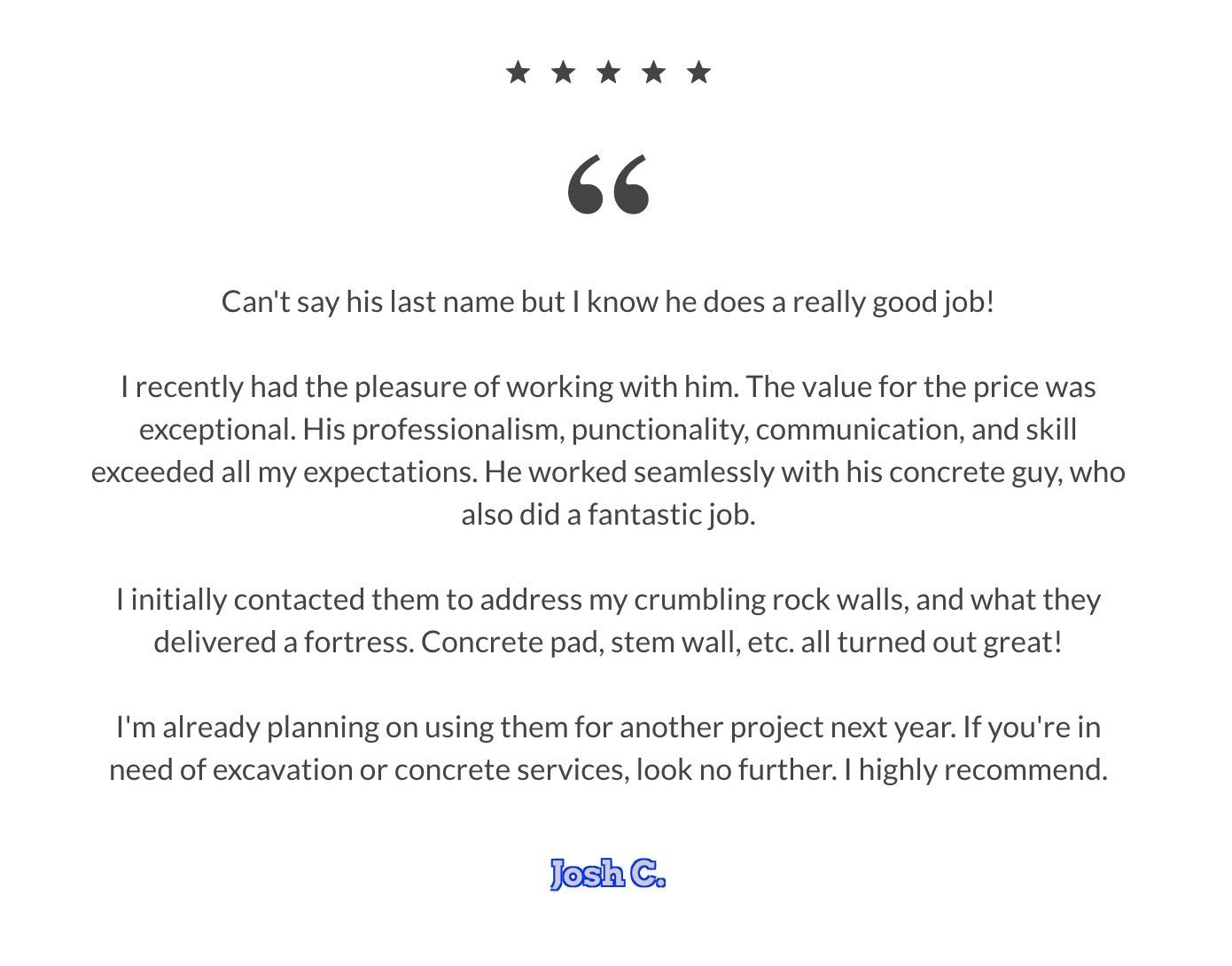 A screenshot of a review from jessica g.