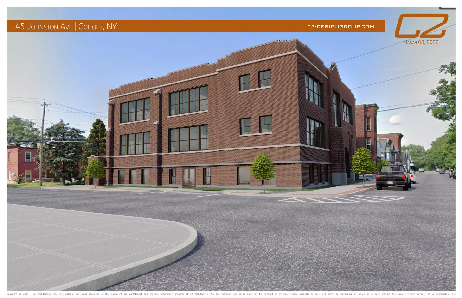 45 Johnston - School House Apartments exterior