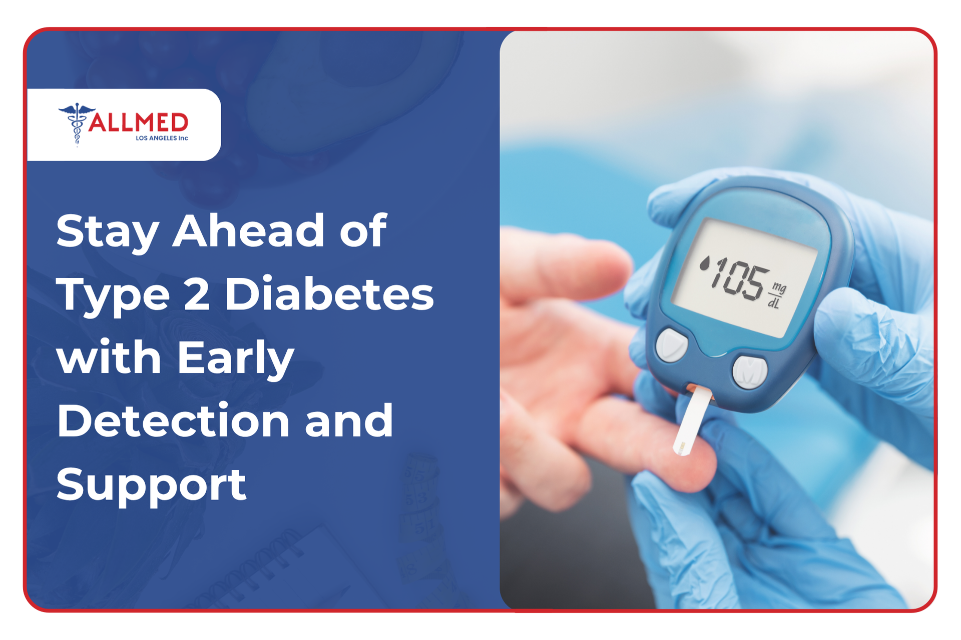 A patient undergoes a blood sugar test with their doctor to determine if they have diabetes or predi