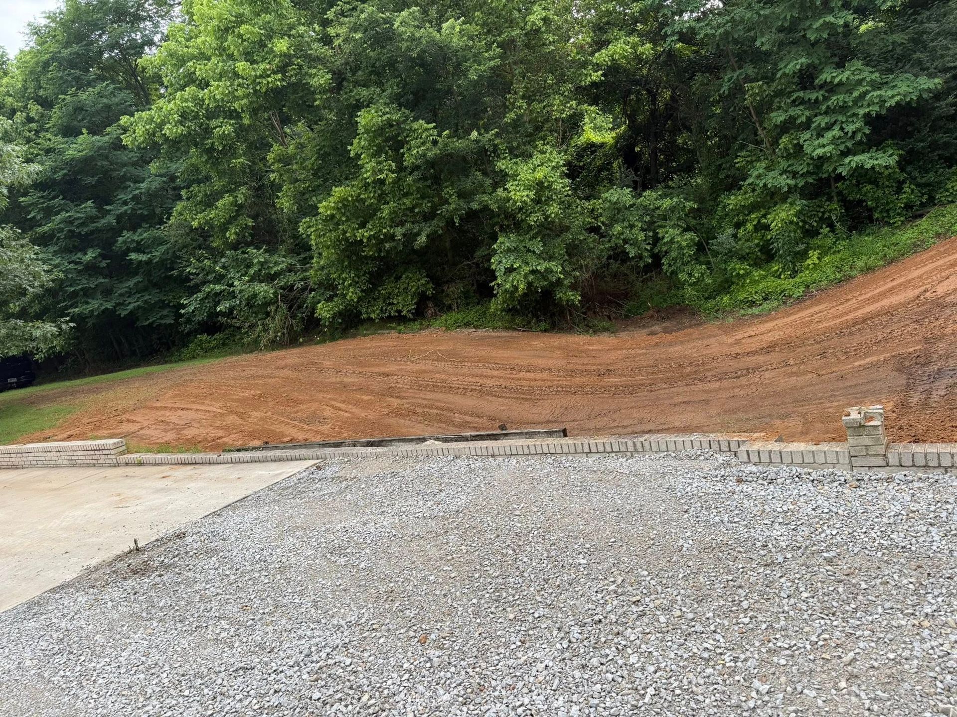 grading and gravel driveway installation