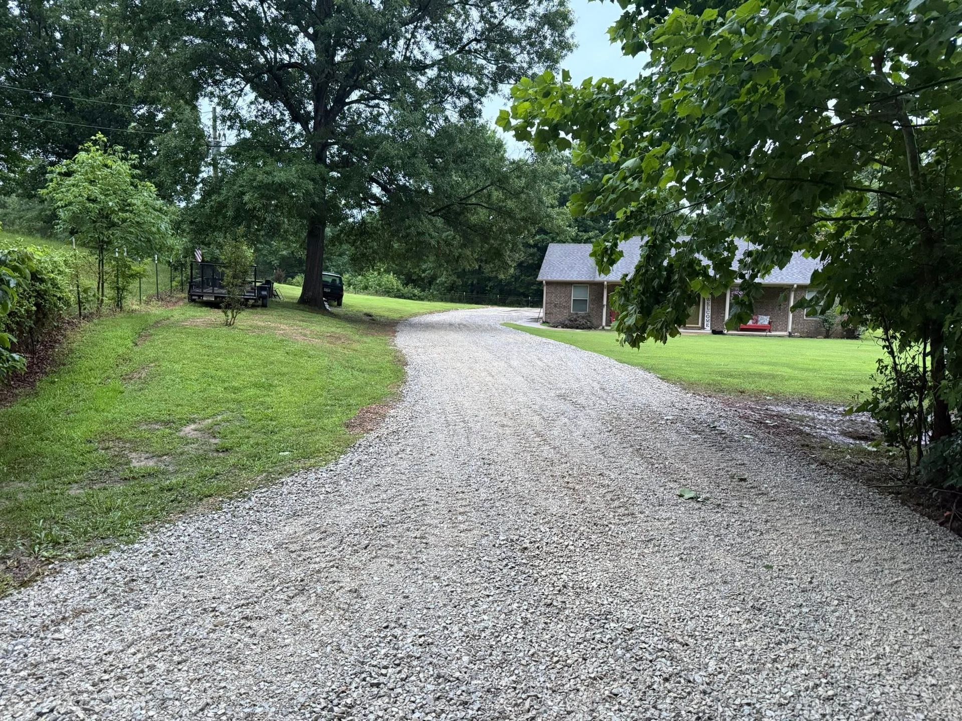 gravel driveway